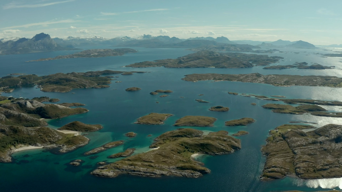 La belleza de Noruega vista desde un dron