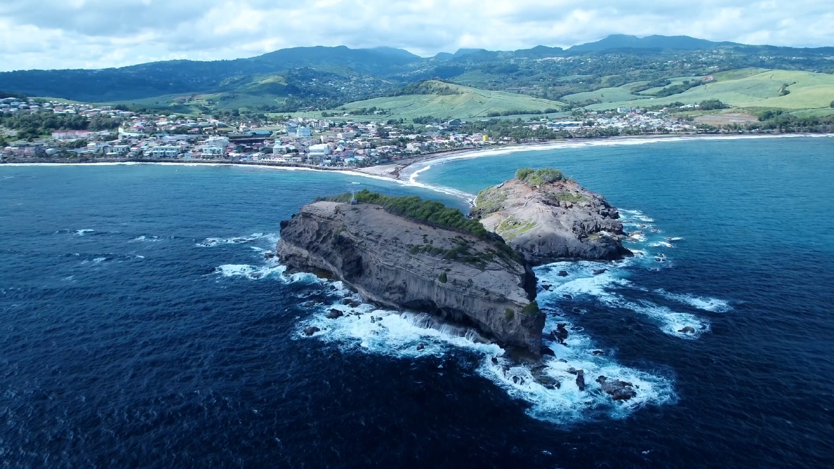 Vistas de las islas del Caribe desde un dron, parte 5