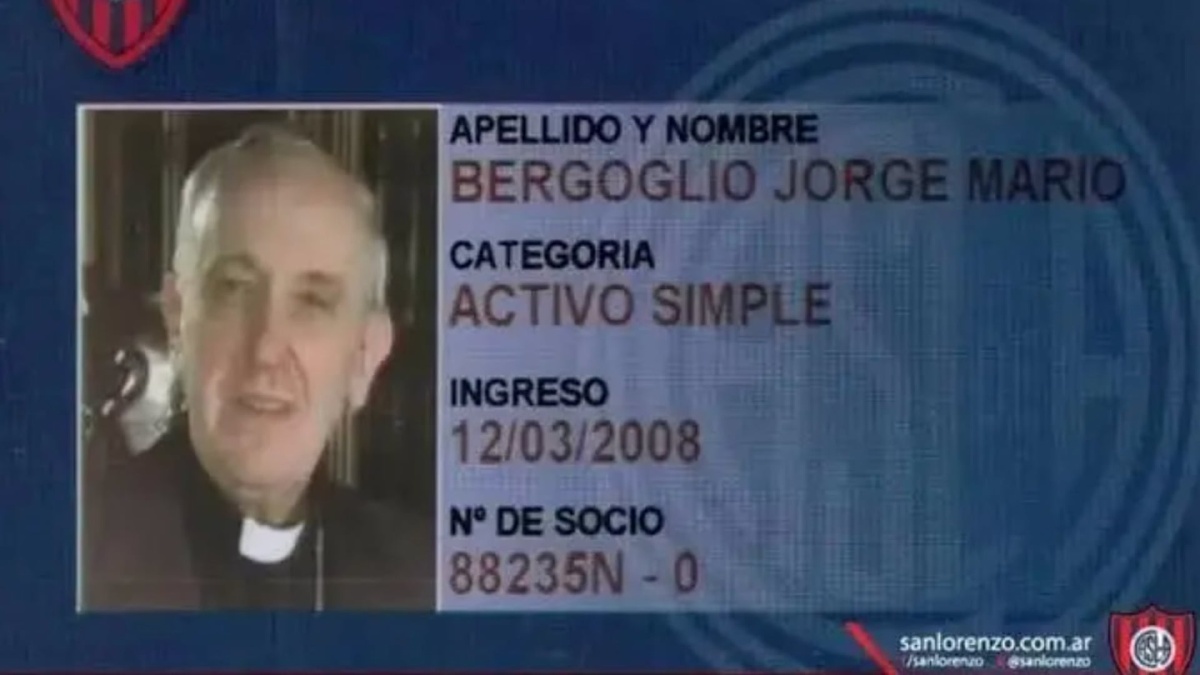 Descubre La Impresionante Coincidencia Entre La Muerte Del Papa Francisco Y Su Carnet De Socio De San Lorenzo
