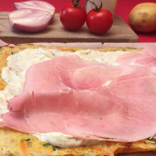 Rollito de patata gratinado