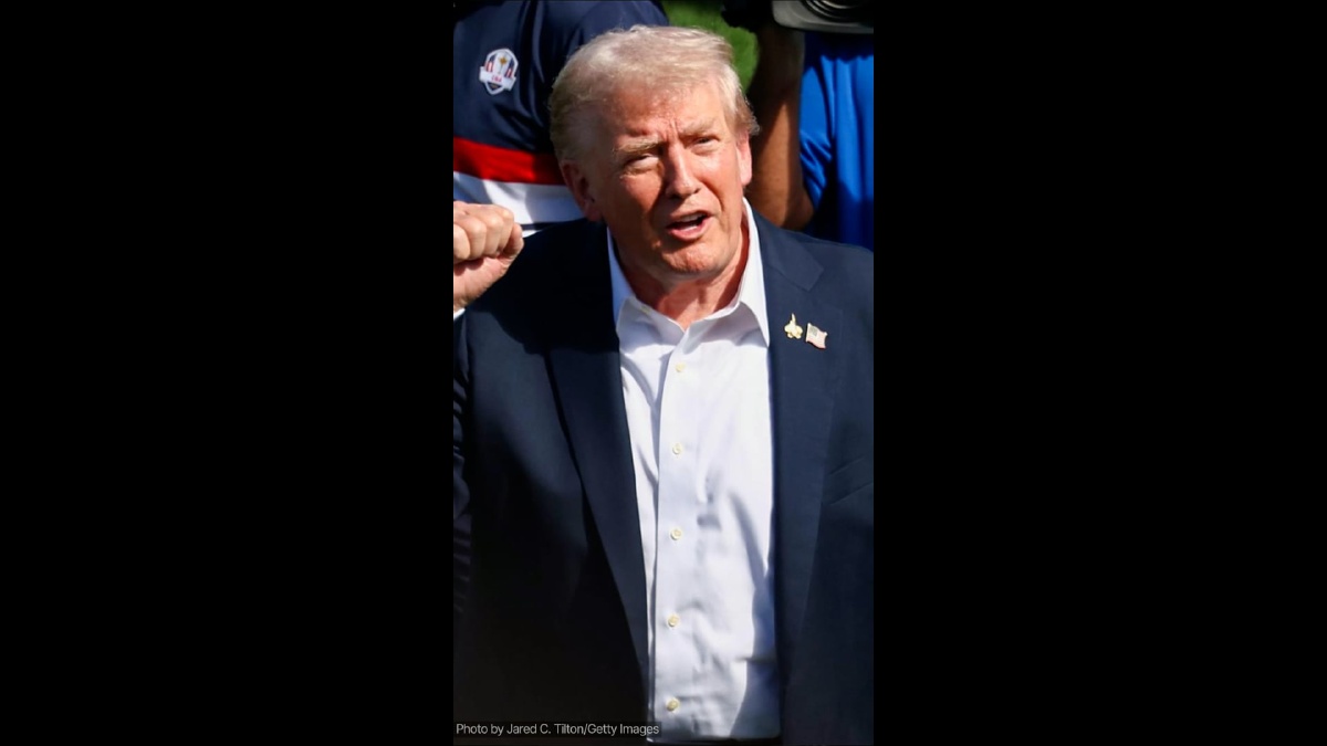 El Presidente Trump Responde A Las Pullas De Europa En La Ryder Cup...