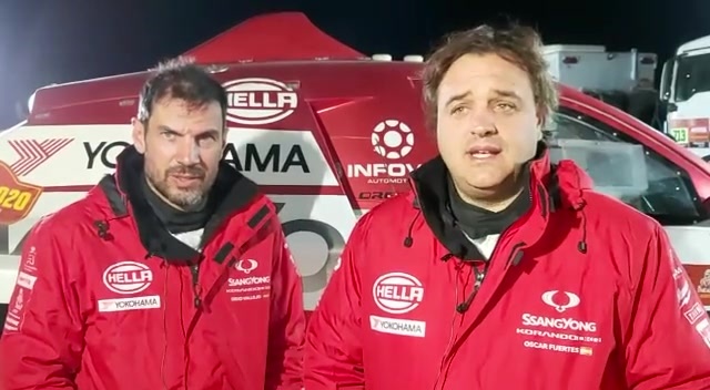 Óscar Fuertes y Diego Vallejo en la Etapa 11 del Dakar